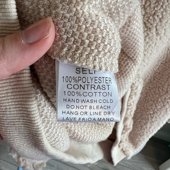 Tan Teddy Crew Neck - 2X - Picture 7 of 7